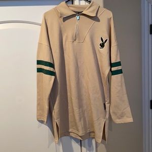 playboy x missguided oversized sweatshirt